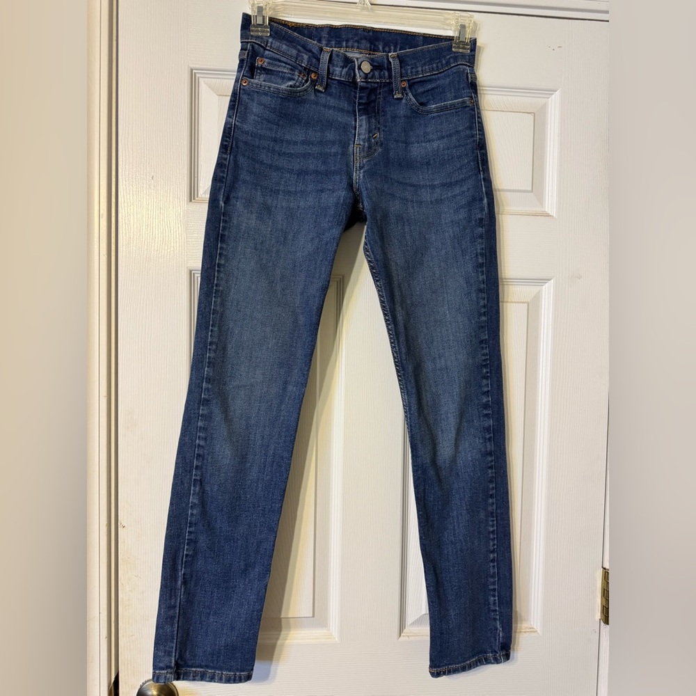 Levi’s 511 Slim Fit Men’s Jeans W28 L32 Dark Blue Denim Worn Once